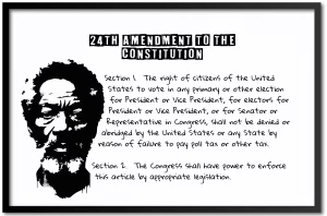 24th amendment wall art