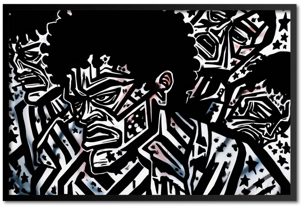 Black rage african american poster art