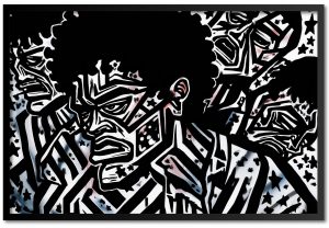 Black rage african american poster art