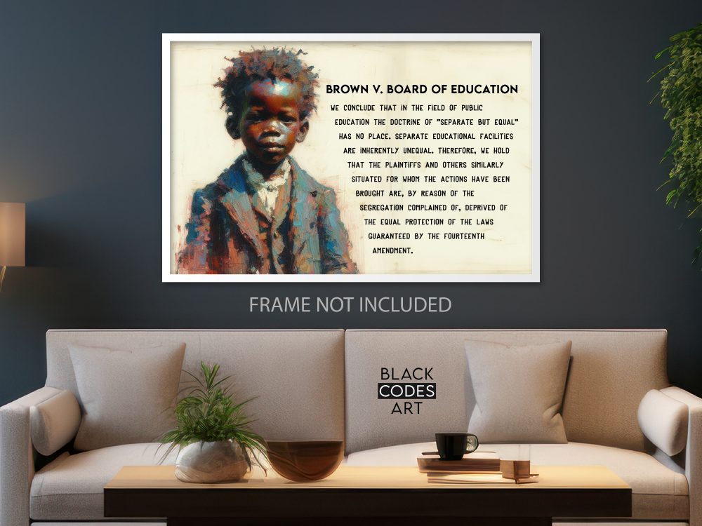 Brown v Board of education artwork