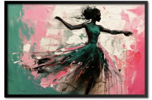 African American woman dancer artwork