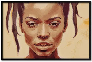 Black Woman Stare poster