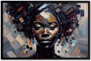 Black Woman Queen Wall Art