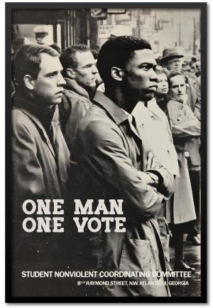 One Man One Vote poster recreation Black Art